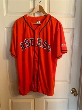 Houston Astros Orange Baseball Jersey